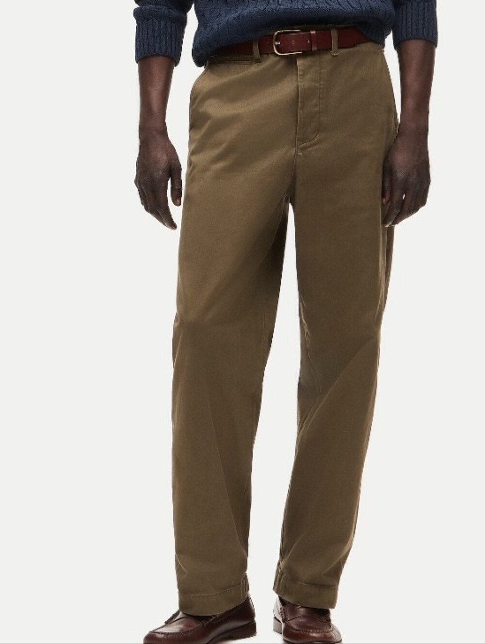 J. Crew Men's Tan 770 Straight-Leg Chinos 34x32 Cotton Blend, Work School Casual